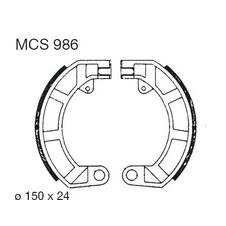 Brzdové čeľuste LUCAS MCS 986
